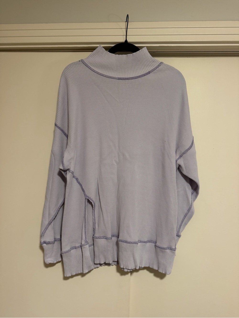 Urban Outfitters Lavender Mock Neck Waffle Sweater